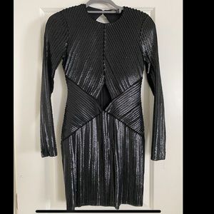Express Black Sequin Dress
